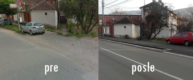 Drastično bolja infrastrukutra 1 pre i posle