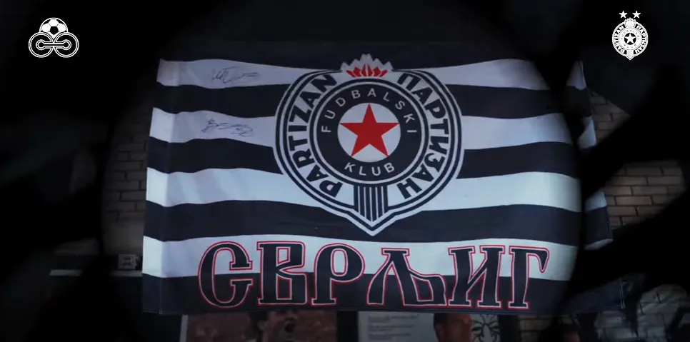 Grobari iz Svrljiga uz Milku Forcan i svoj Partizan 5 Partizan Svrljig 1
