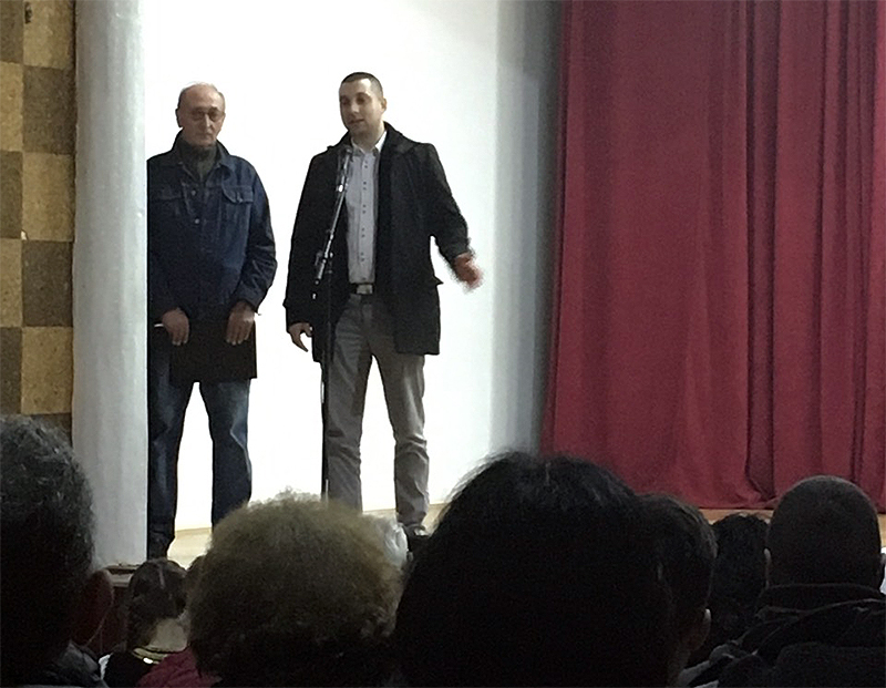 Marković se obraća publici, foto: M.M. / Svrljiške novine