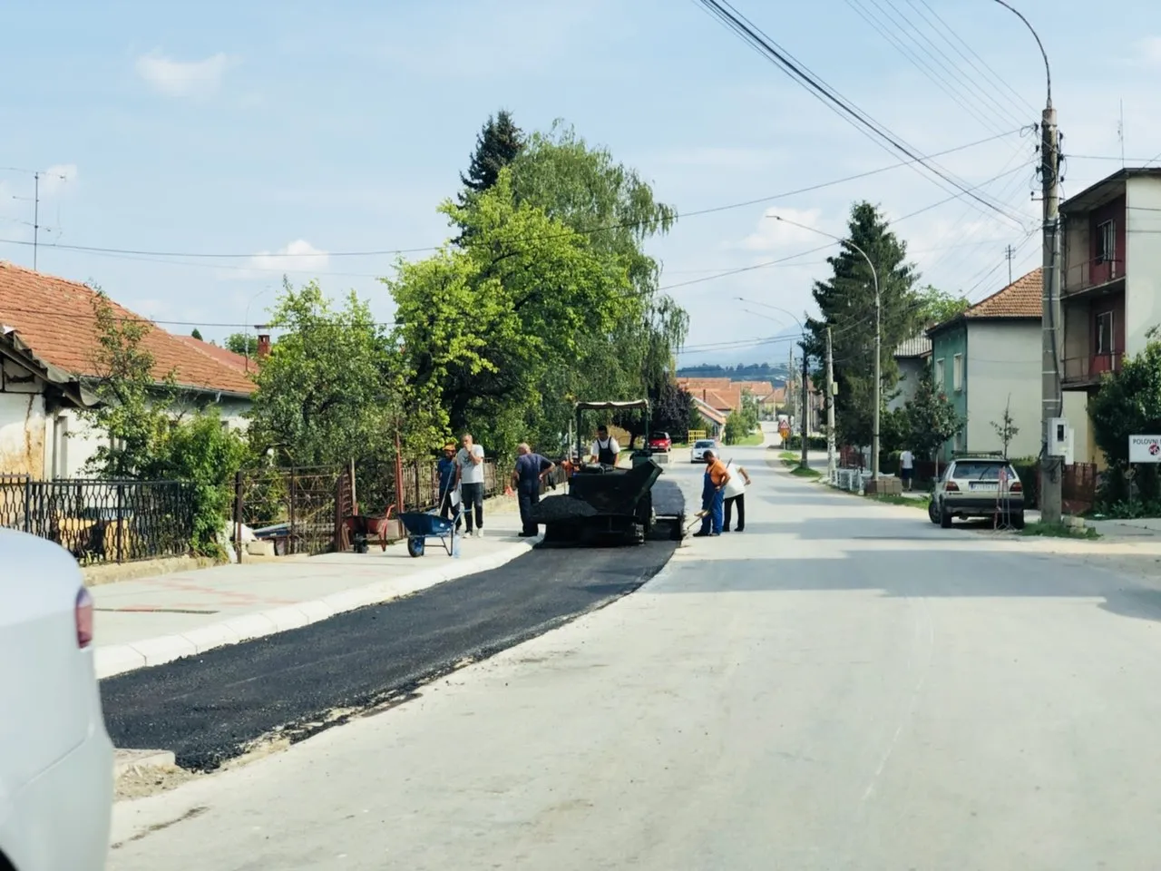 Radovi na asfaltiranju ulice Vasilija Anđelkovića Albanca, foto: M.M.