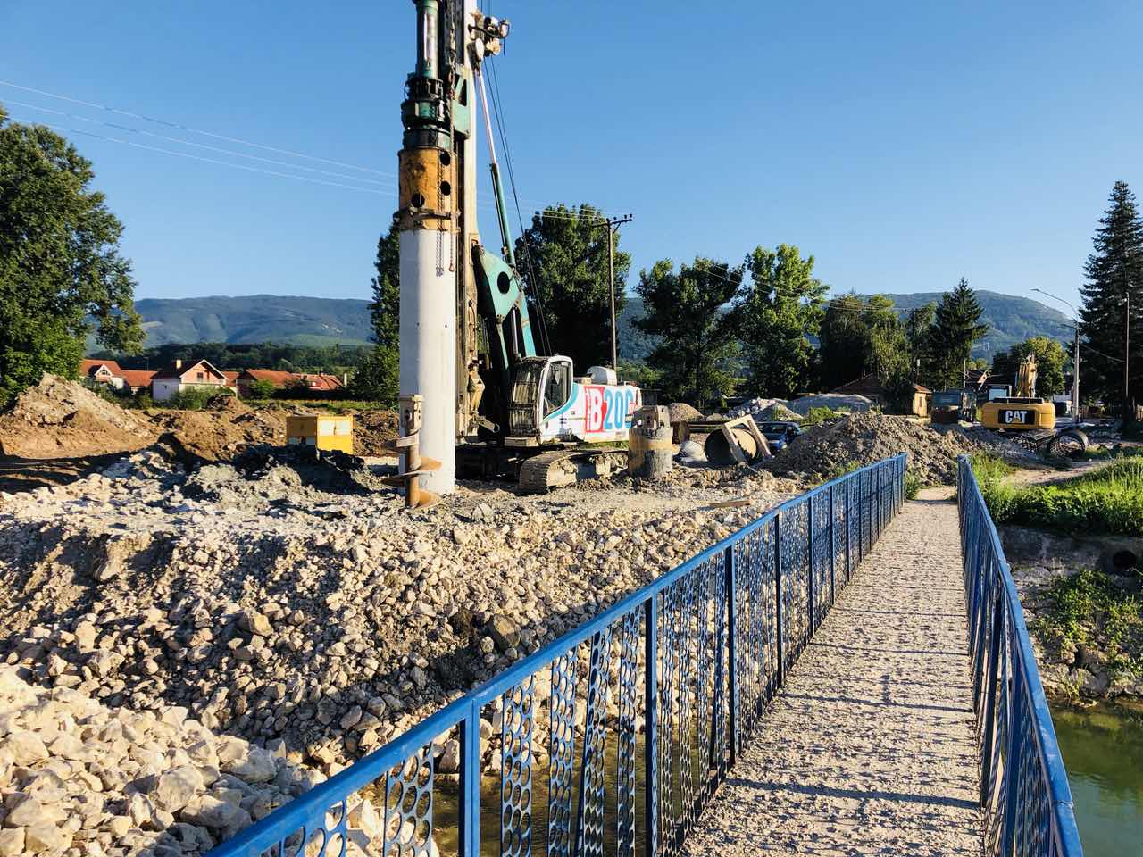 Početak izgradnje mosta na Svrljiškom Timoku, foto: M. Miladinović, Svrljiške novine
