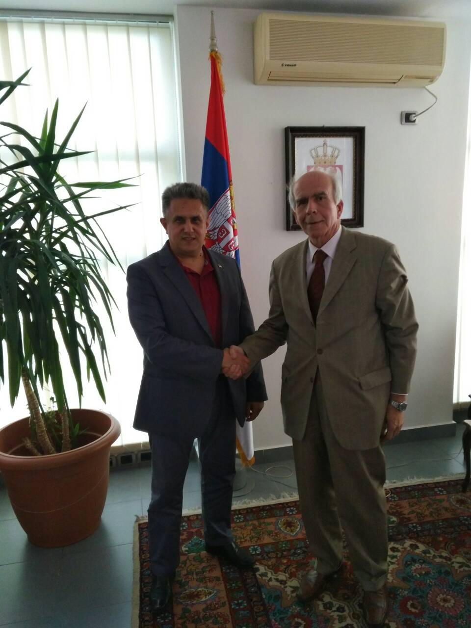 Miletić sa ambasadorom Srbije u Albaniji, foto: M.M. 
