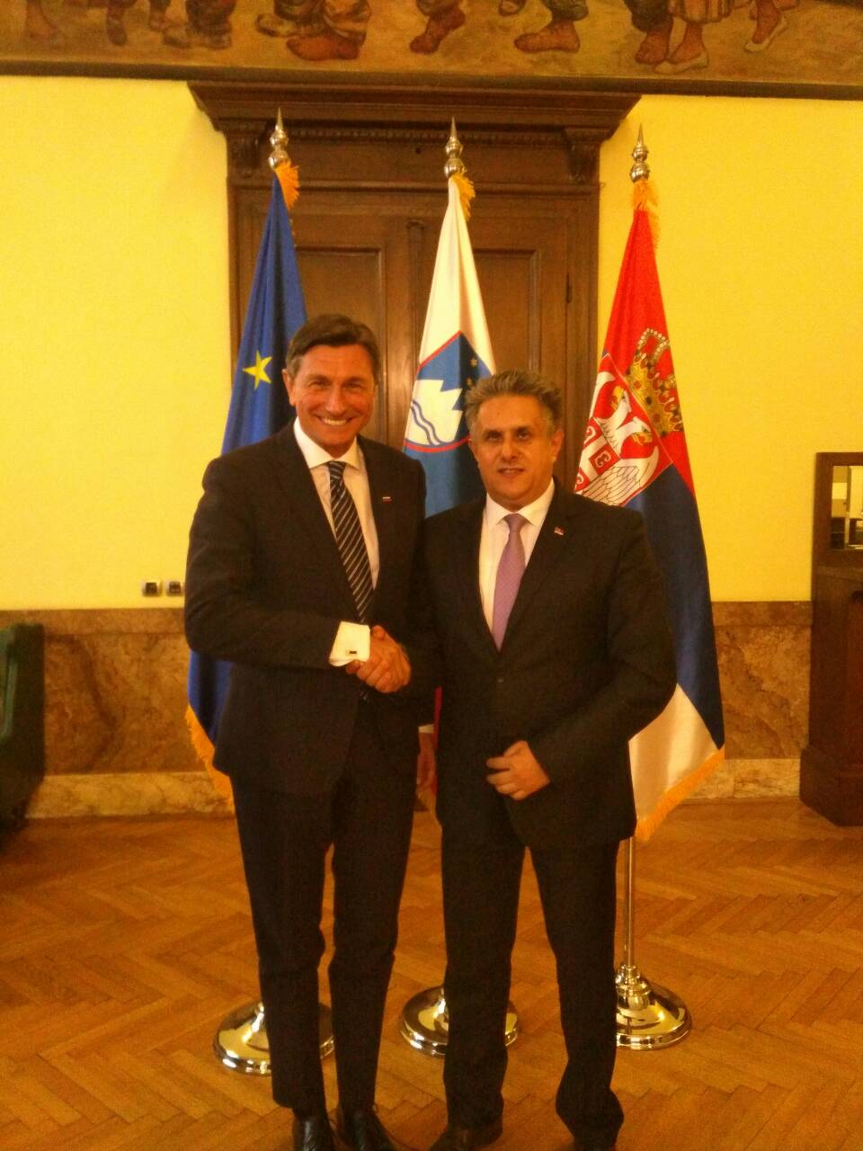 Borut Pahor i Milija Miletić