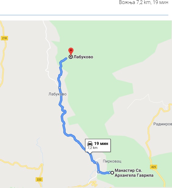 Put od Pirkovca do Labukova, foto: Google maps