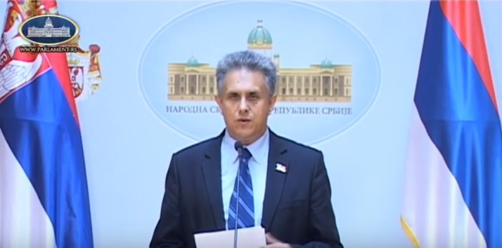 Milija Mileitć, foto: Screenshoot Parlament Srbije, youtube kanal