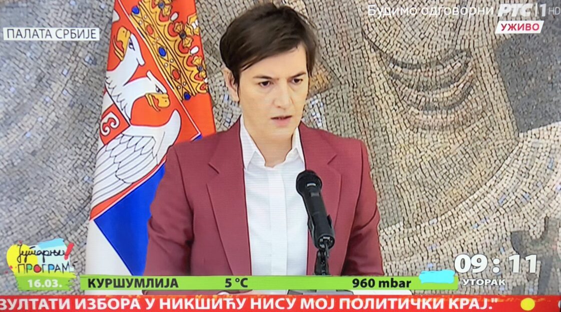 Ana Brnabić, RTS