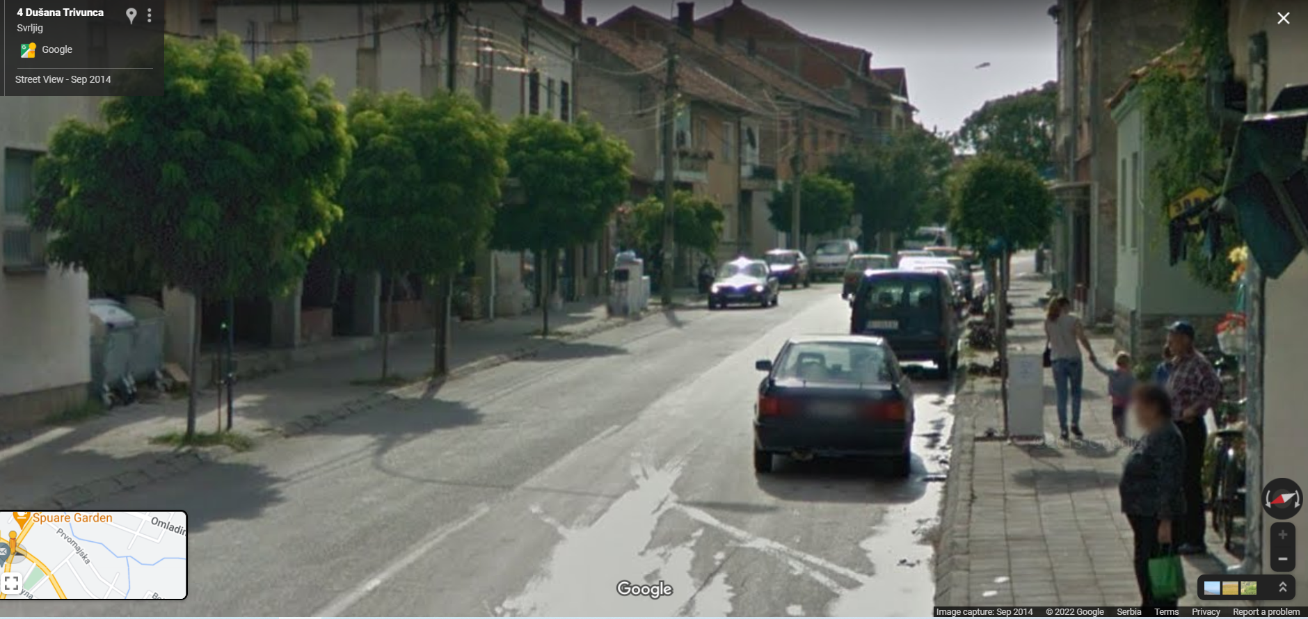 Gugl mapa, foto: Google maps, pogled na ulicu Vase Albanca