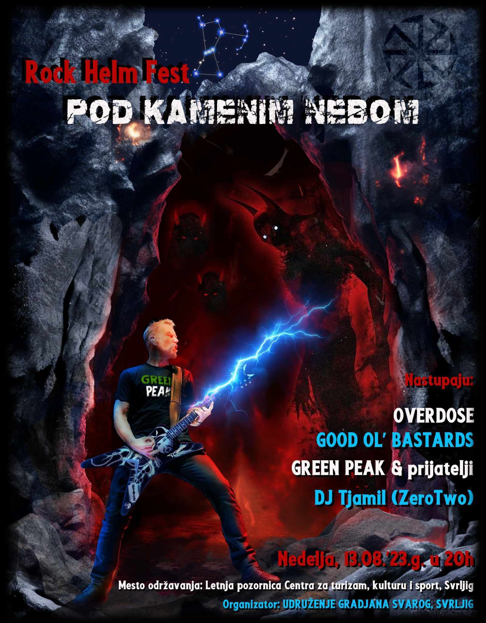DOBRO DOŠLI NA ROCK HELM FEST - ,,POD KAMENIM NEBOM'' 1 Zvaničan flajer, Pod kamenim nebom