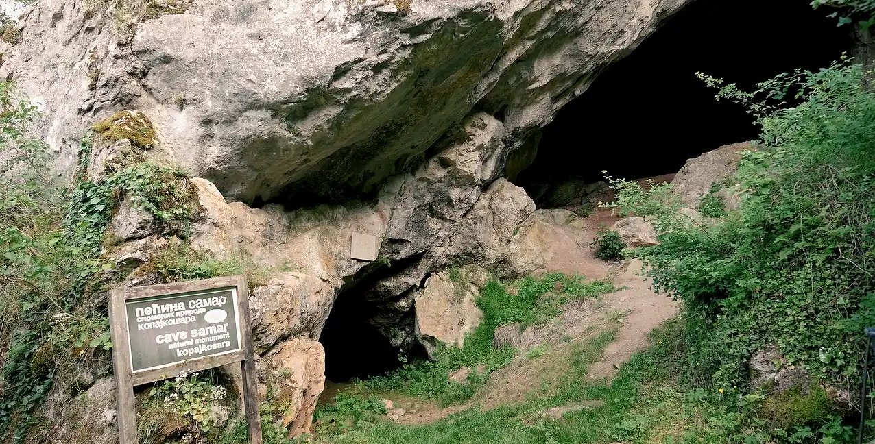 Pećina Samar, levo ulaz je glavni ulaz u pećinu gde je boravio Milutin, foto: Svrljiške novine