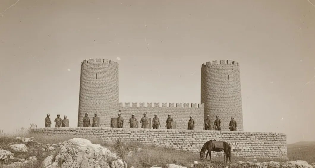 Kule starog grada, ilustracija