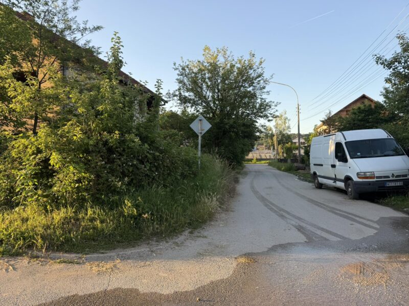 Zbog zaraslog rastinja vozači „izleću“ na raskrsnicu: Meštani traže reakciju 1 Ugao Lole Ribara i Boračke ulice, foto: Svrljiške novine