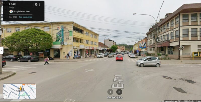 Posle više od deset godina Google se vratio u Svrljig – Street View sada pokriva oko 70% grada 1 Centar Svrljiga, Google maps