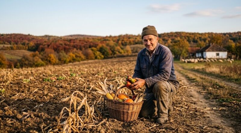 Poljoprivrednik, ilustracija, fotografija izrađena uz pomoć AI