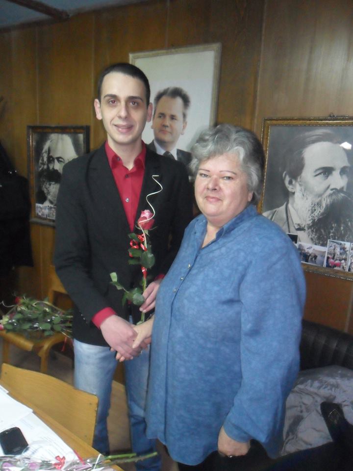 Potpredsednik SPS-a u Svrljigu Vukadinović sa članicom stranke